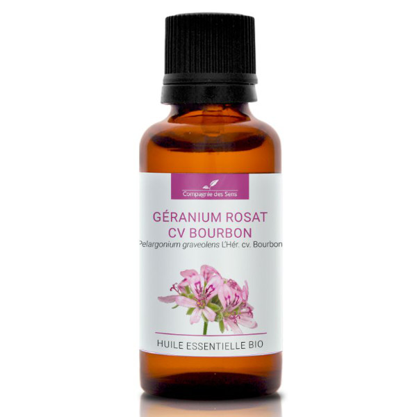 Geranium Rosat z Bourbon - naturalny olejek eteryczny 30 ml