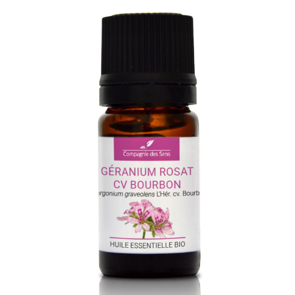 Geranium Rosat z Bourbon - naturalny olejek eteryczny 5 ml