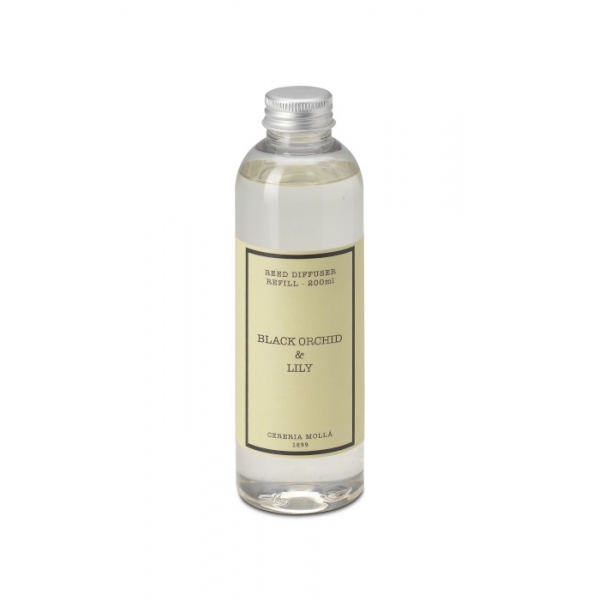 Наполнитель для диффузора Cereria Molla Black Orchid & Lily, орхидея и лилия, 200 мл