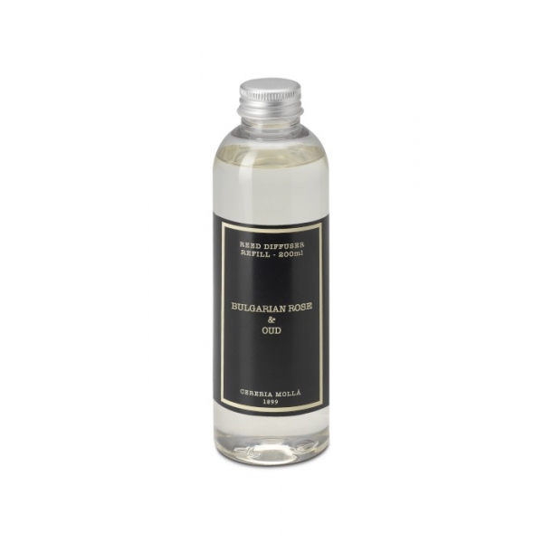 Наполнитель для диффузора Cereria Molla Bulgarian Rose & Oud, роза и уд, 200 мл