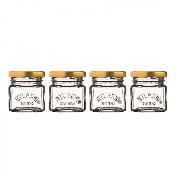 Zestaw 4 minisłoiczków 0,055 l. Mini Jars, 0025.796