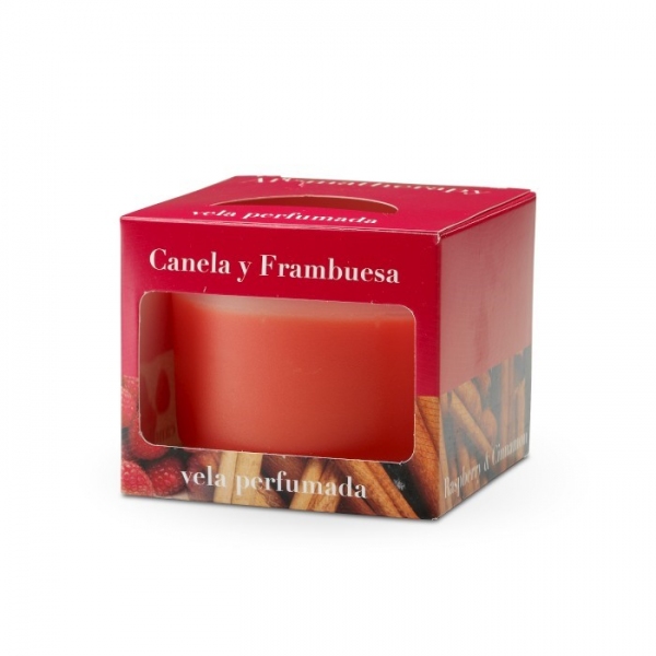 Świeca Cordoba 9x7,5cm Cinnamon-raspberry, CM-13001