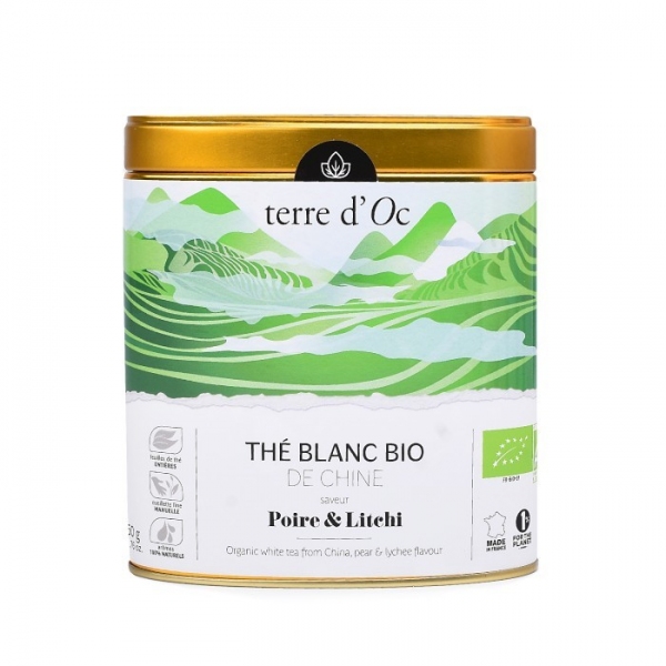 TD-BIO Herbata biała 50g gruszka/liczi White tea, TOTHTBACHI050A