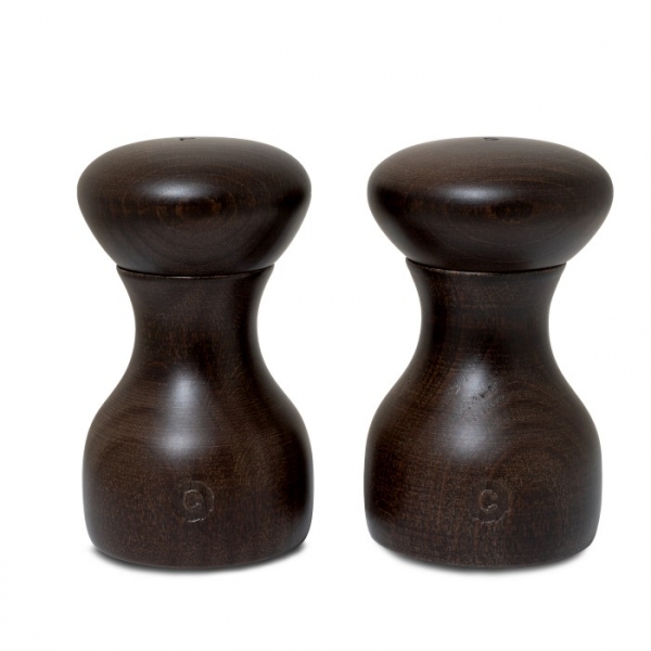 CG-Zestaw 2 młynków drewnianych 10cm brązowy, Lyon, 070380-0086-2PC