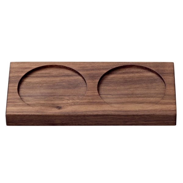 CG-Podstawka drewniana 15cm pod 2 młynki, orzech, 086001-2031