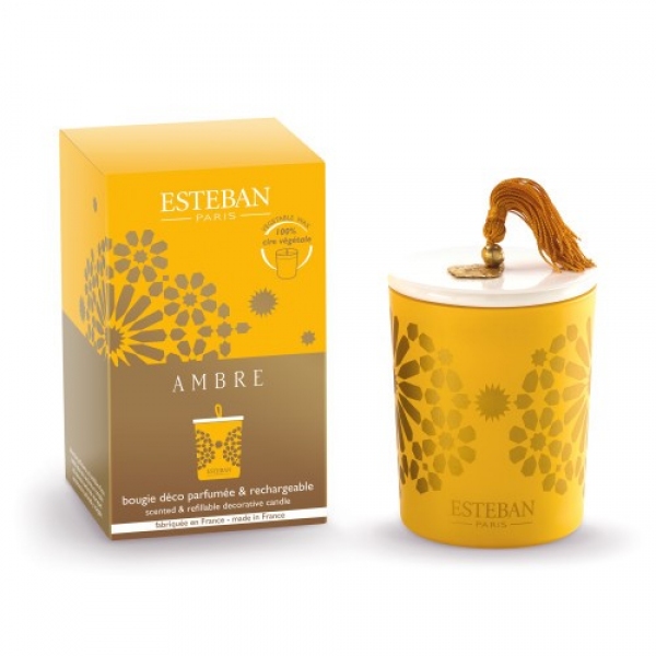 Świeca zapachowa dekoracyjna 180g Ambre, AMB-076