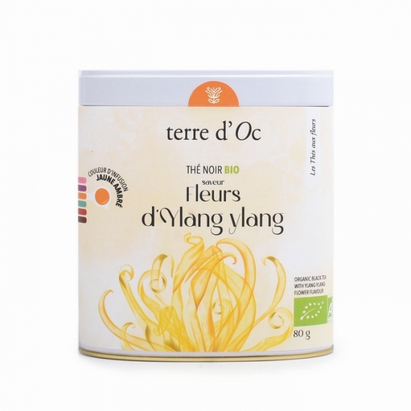 TD-BIO Herbata czarna organiczna 80g. Ylang-Ylang, TOTHTFLYLA080A