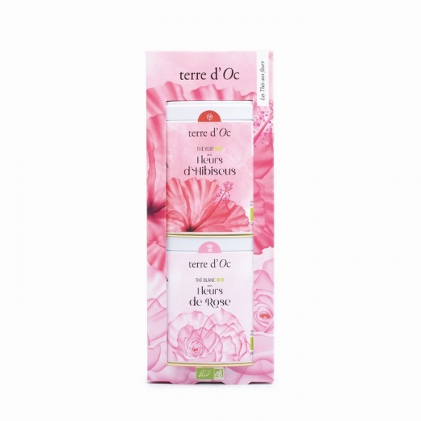 TD-BIO Zestaw 2 herbat organicznych Róza + Hibisku, TOTHTFLCOF02B