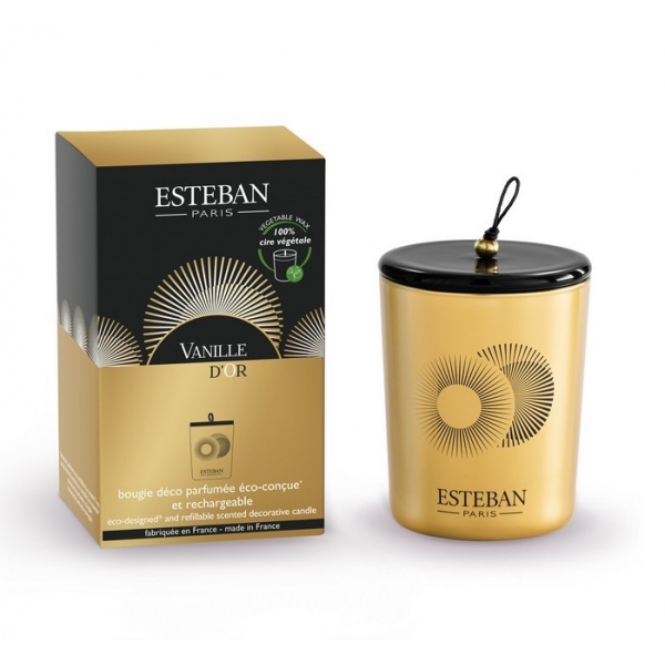 Świeca zapachowa dekoracyjna 180g. Vanille d'Or, VAN-009