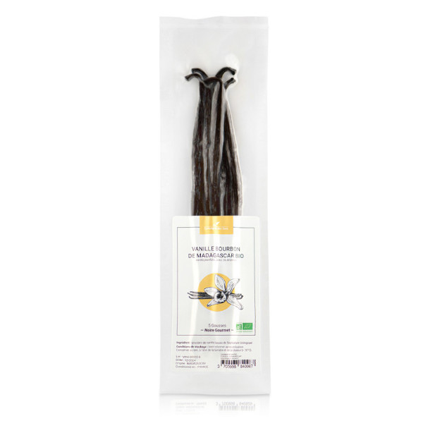 Ekologiczna WANILIA BOURBON GOURMET BLACK z Madagaskaru 5 szt.
