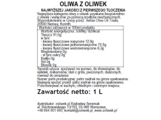 Sellas 1L Oliwa z oliwek 100% Manaki, OL6
