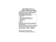 KALAMATA P.D.O. Oliwa z oliwek 500ml, OL20