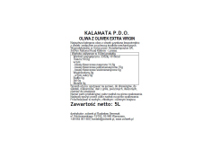 KALAMATA P.D.O. Oliwa z oliwek 5L, OL22