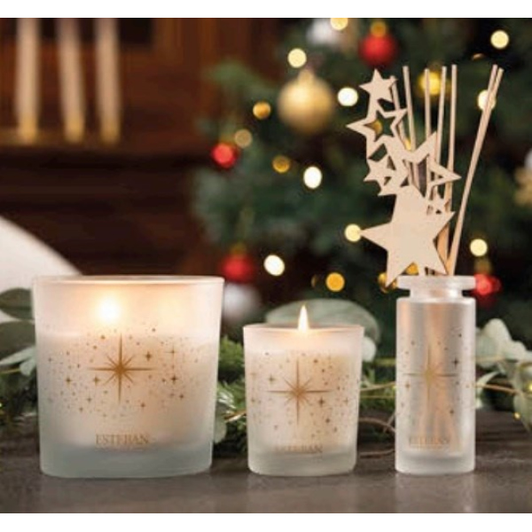 ES-Świeca świąteczna 180g Starry Vanilla '24, ELN-161