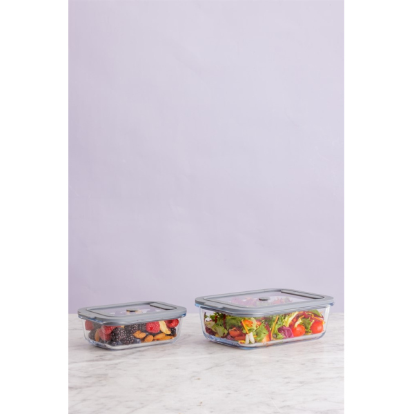 KIL-Pojemnik hermetyczny szklany 1,5l Rectangl NFS, 0025.098